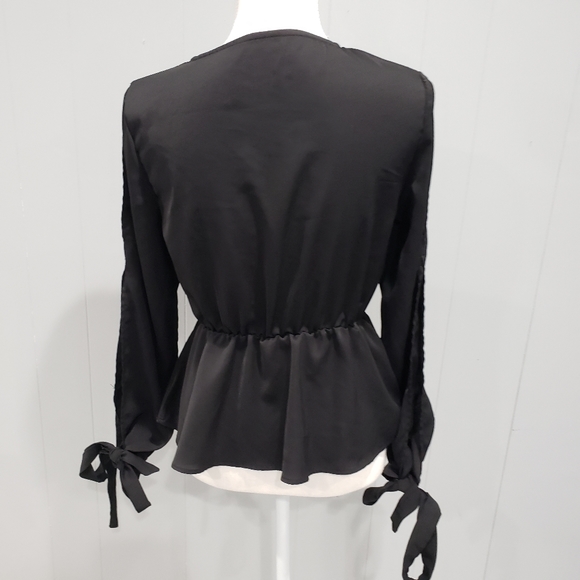 Shein Black Blouse Sz M - Picture 2 of 5